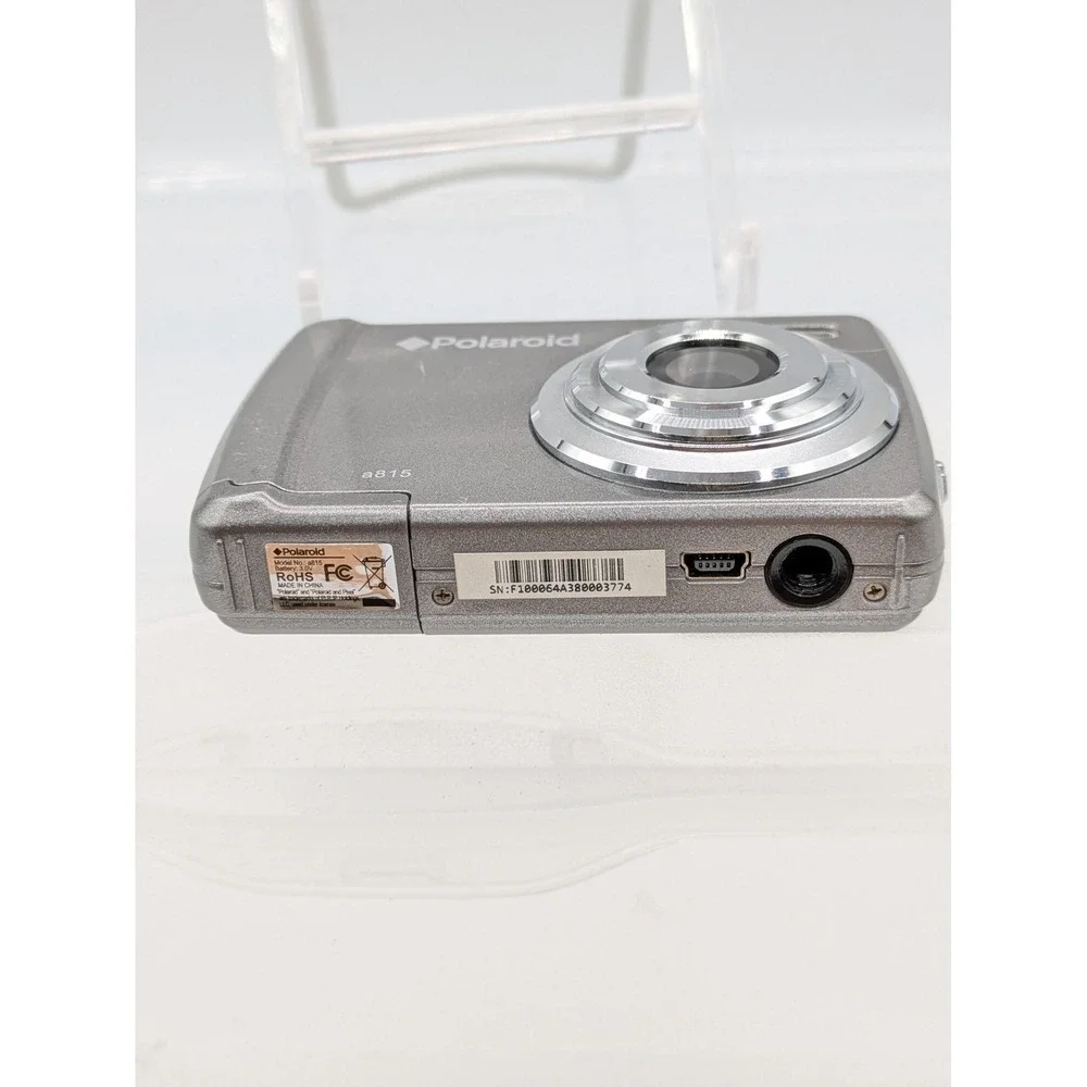 Polaroid A815 Digital Camera 15MP Silver Compact LCD AA SD Point Shoot Tested